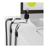 Goobay Cable Management 3-slot 4-piece Set Black 70398