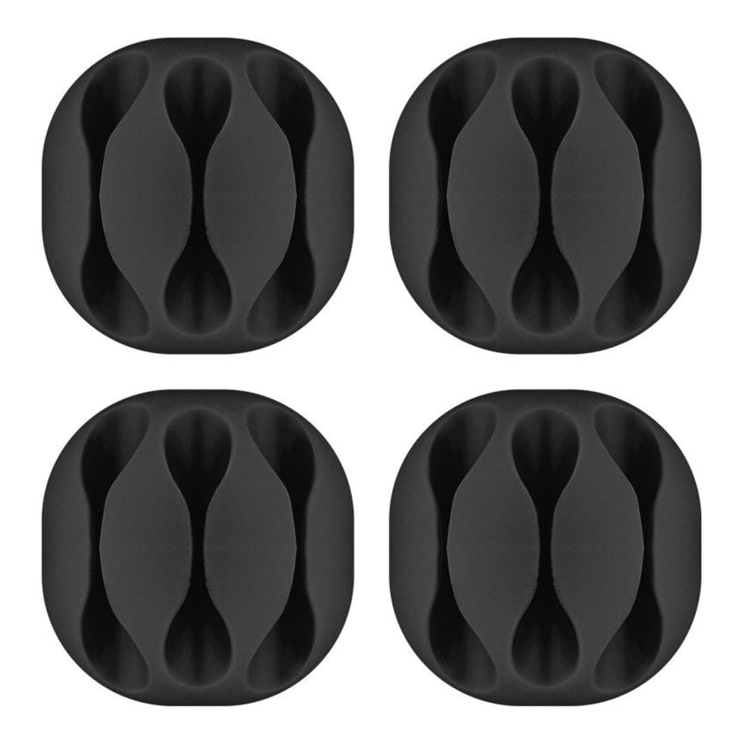 Goobay Cable Management 3-slot 4-piece Set Black 70398