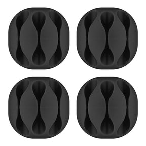 Goobay Cable Management 3-slot 4-piece Set Black 70398