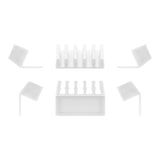 Goobay 70431 5-slot Cable Management Set White 2-pack