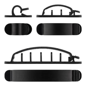 Goobay 70684 Cable Management Clip Set Black 6-pack