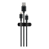 Goobay 70685 3-slot Cable Management Clip Set Black 3-pack