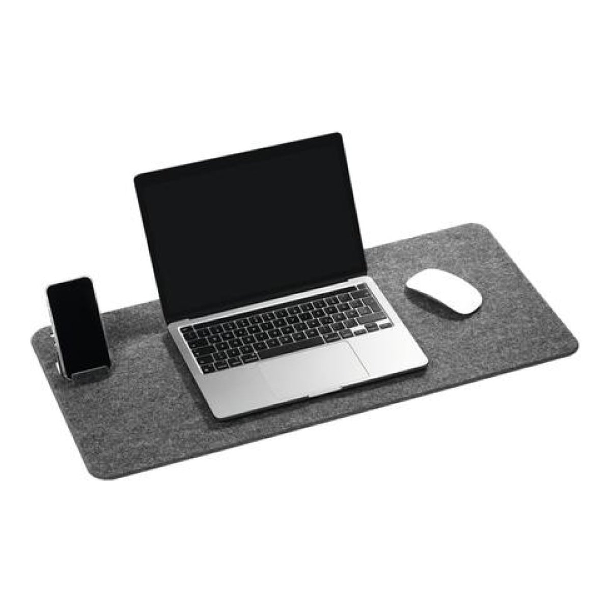 Durable Effect 700x330mm Desk Mat Charcoal 708158
