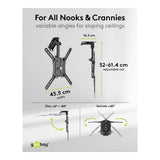 Goobay 23-inch to 55-inch Basic Ceiling TV Mount 70824