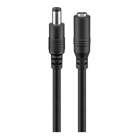 Goobay 5.5x2.5mm DC Extension Cable Black 71402