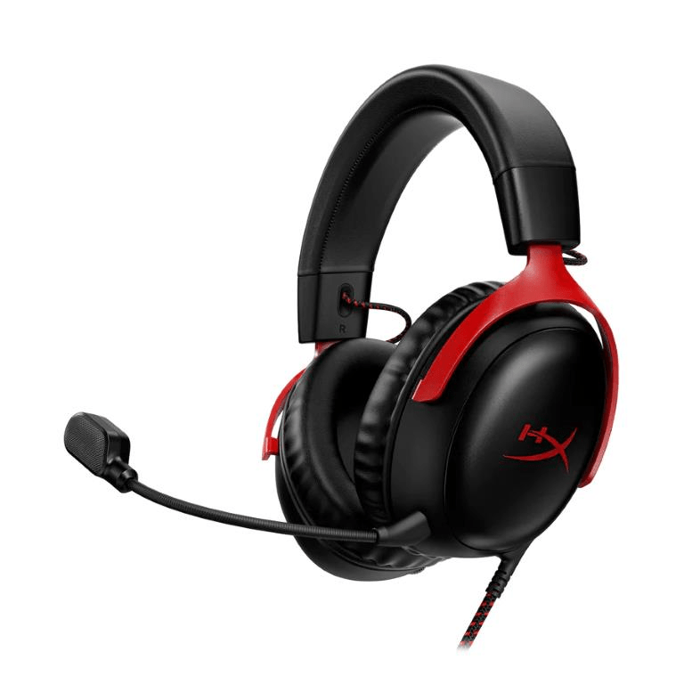HyperX Cloud III Wired Gaming Headset Black Red 727A9AA