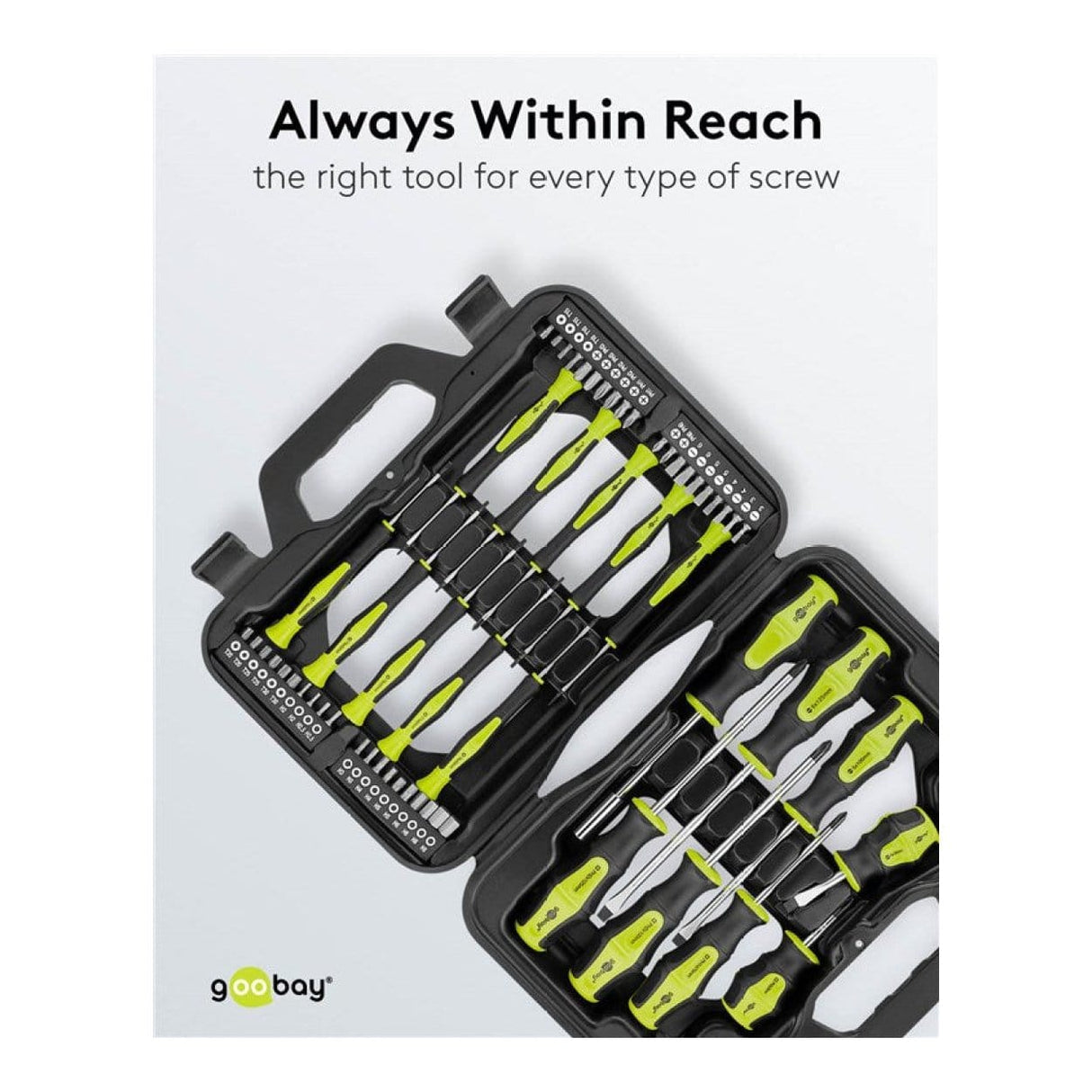 Goobay 58-Piece Precision Screwdriver Case 74005