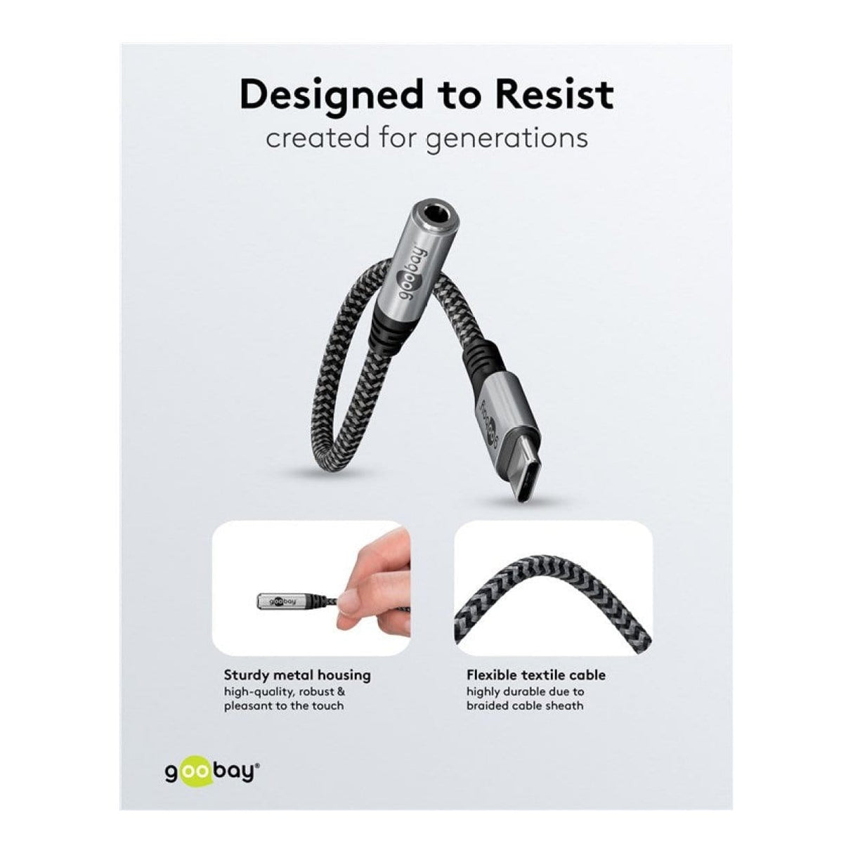 Goobay USB-C to Audio Jack 3.5mm Cable 74056