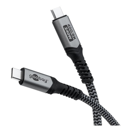 Goobay 1m USB-C USB4 240W 5A 40 Gbit/s Cable 74211