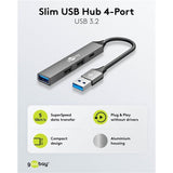 Goobay USB 3.2 Gen 1 Type-A 5000 Mbit/s Interface Hub Light Grey 74458
