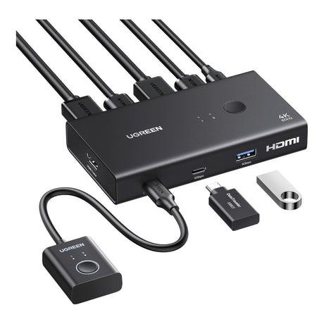 Ugreen 2-in - 1-out HDMI 2.0 KVM Switch 75246