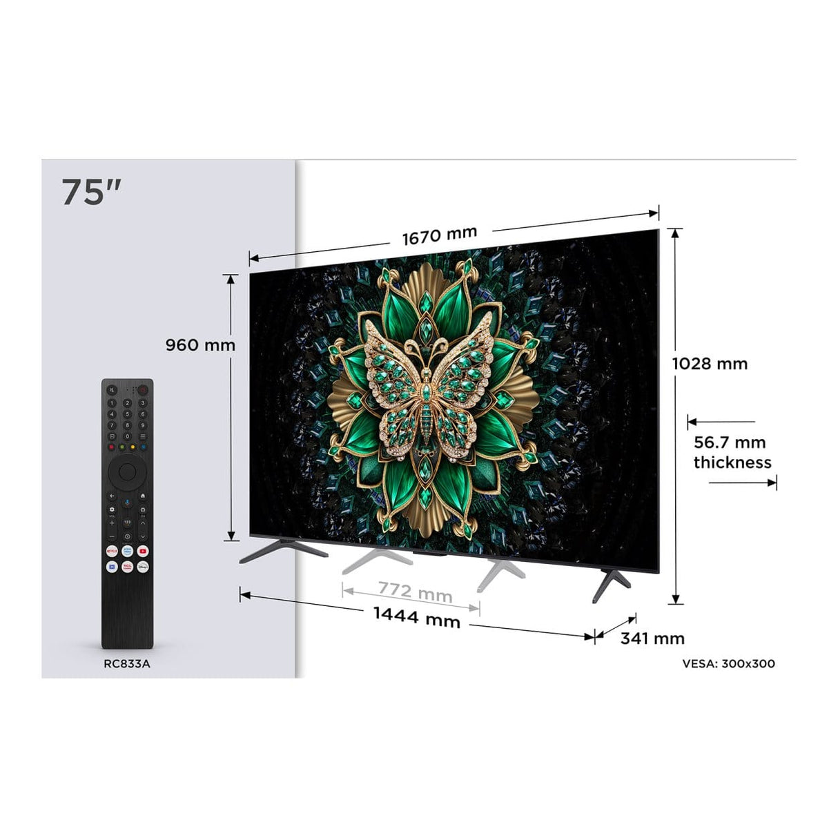 TCL C6K 75C6K 75-inch 4K UHD Smart TV