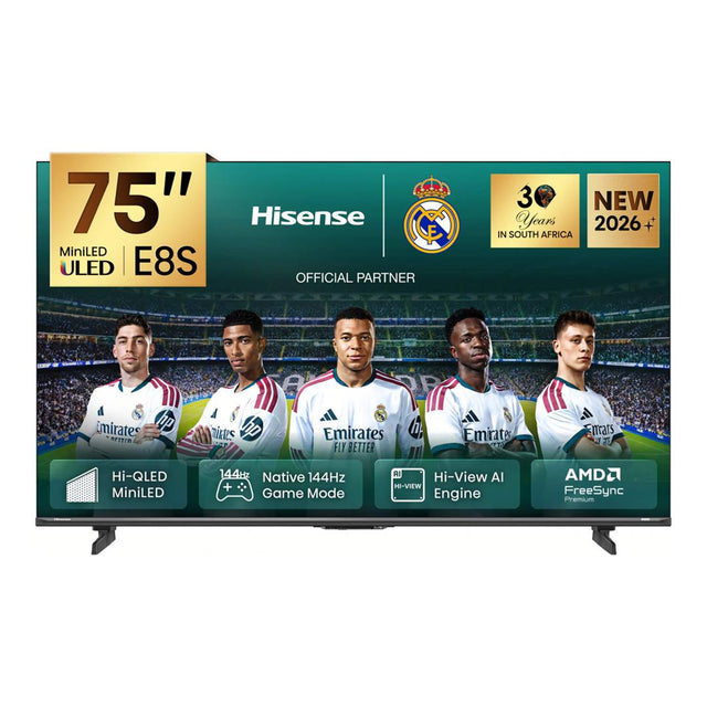 Hisense 75E8S 75-inch 4K UHD Hi-QLED MiniLED Smart TV LEDN75E8S