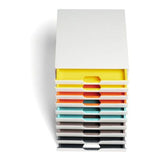 Durable VARICOLOR 10 Drawer A4 Mix Multicolour Document Storage Organizer 763027