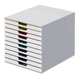 Durable VARICOLOR 10 Drawer A4 Mix Multicolour Document Storage Organizer 763027