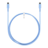 Goobay 1.5m USB-C to USB-C Silicone Charging Cable Blue 77741