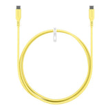 Goobay 1.5m USB-C to USB-C Silicone Charging Cable Yellow 77742