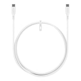 Goobay 1.5m USB-C to USB-C Silicone Charging Cable White 77743