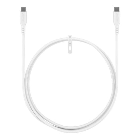 Goobay 1.5m USB-C to USB-C Silicone Charging Cable White 77743
