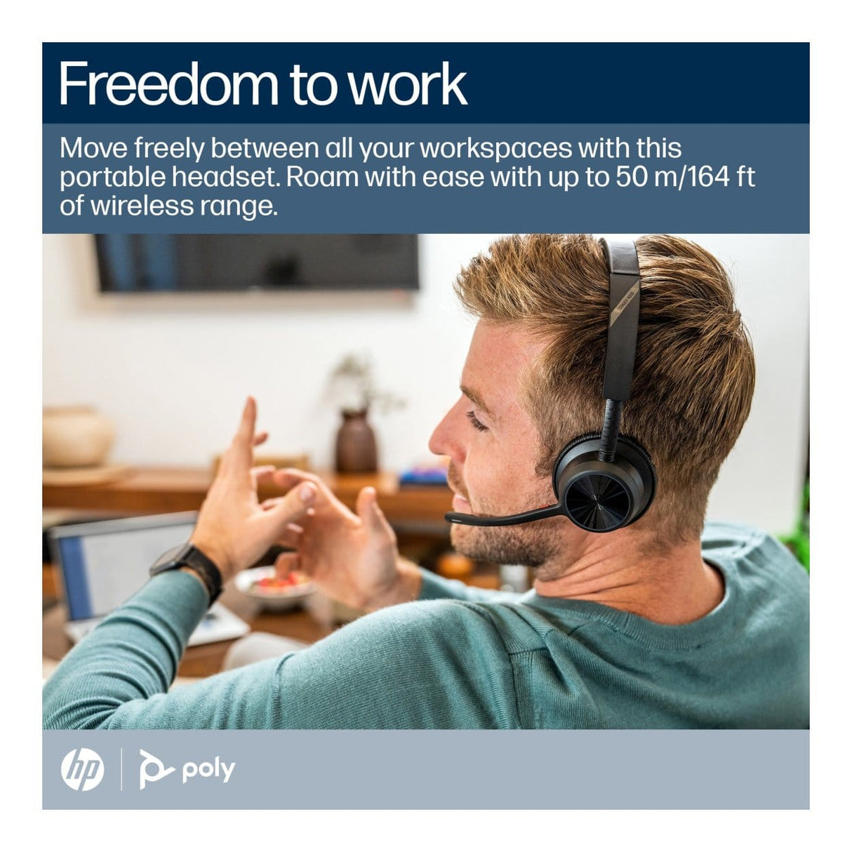 Poly Voyager 4320-M MS Teams Wireless Headset 77Z32AA