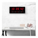 P Concepts Digital 20x30cm Wall Clock Black 78765433456