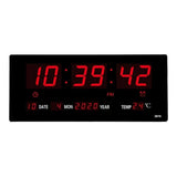 P Concepts Digital 20x30cm Wall Clock Black 78765433456