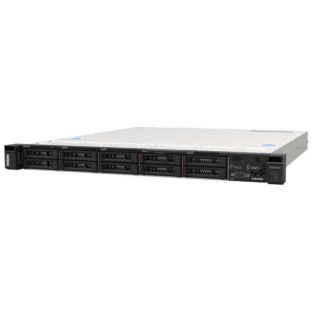 Lenovo ThinkSys SR250 V2 Server Rack - Intel Xeon E-2334 16GB RAM no HDD 8-bay SFF 1U 480W 7D7QA02NEA