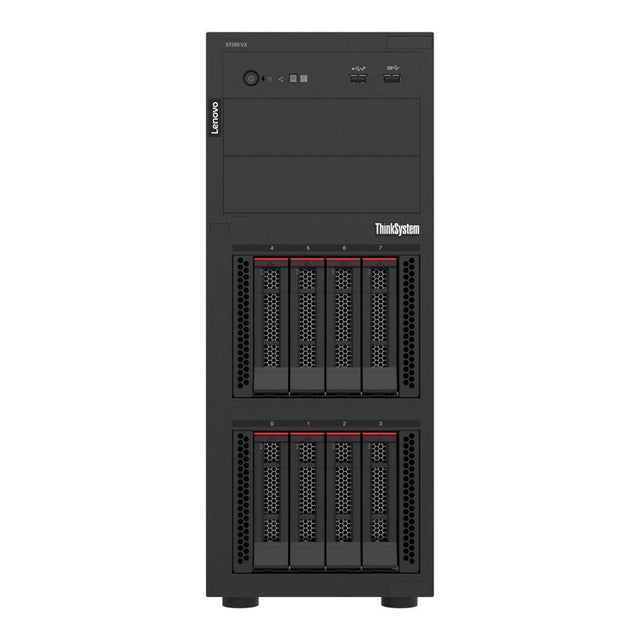 Lenovo ThinkSystem ST250 V3 Tower Server - Intel Xeon E-2468 32GB RAM 800W