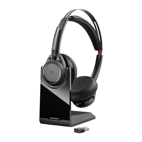 Poly Voyager Focus B825 UC Stereo Wireless USB-A Headset with Charging Stand 7E2M4AA