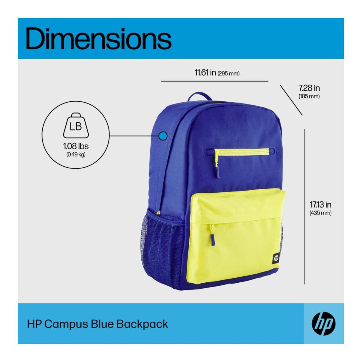 HP Campus Blue Backpack 7J596AA
