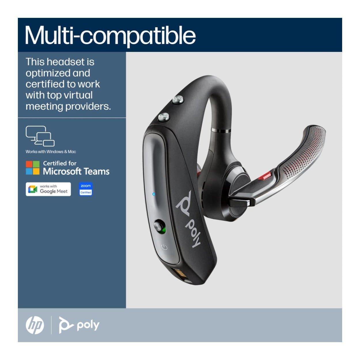 Poly Voyager 5200 UC Bluetooth Headset 7K2F3AA – FirstShop