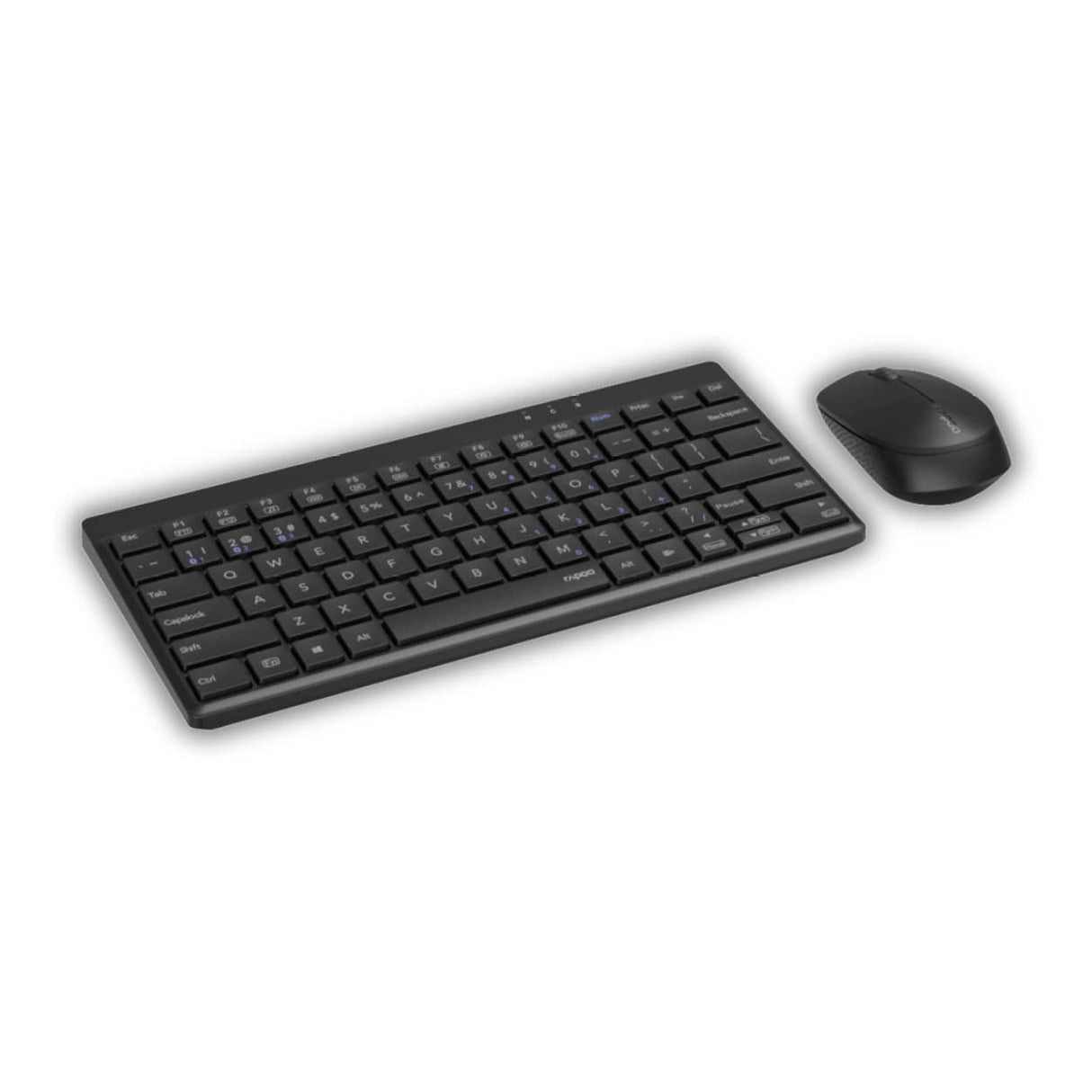 Rapoo Multi-mode Mini Wireless Keyboard and Mouse Combo Black 8000GT
