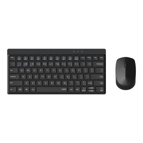 Rapoo Multi-mode Mini Wireless Keyboard and Mouse Combo Black 8000GT