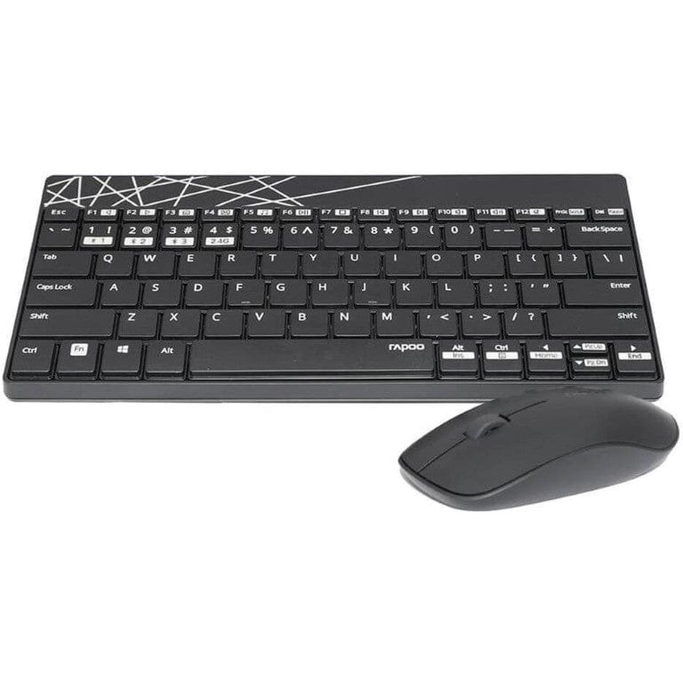 Rapoo 8000M-US-BLACK Multi-Mode Wireless Keyboard and Mouse Combo