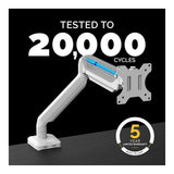 Fellowes Platinum Series 40-inch Desk Mount Monitor Arm White 8056201