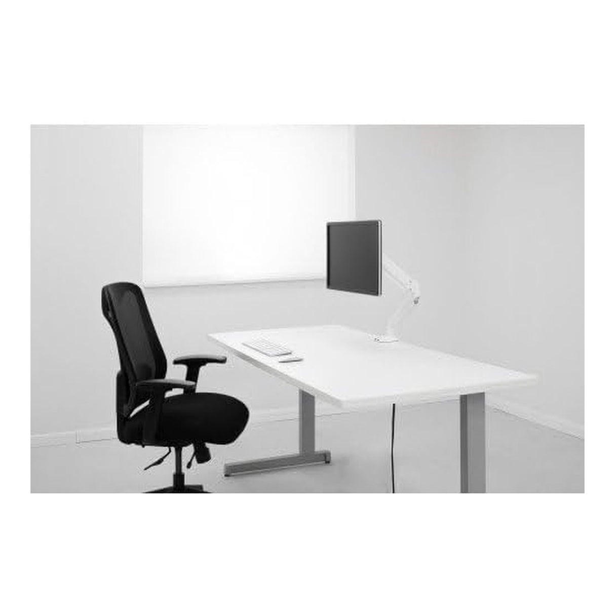 Fellowes Platinum Series 40-inch Desk Mount Monitor Arm White 8056201