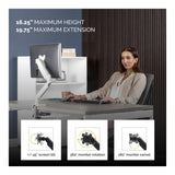 Fellowes Platinum Series 40-inch Desk Mount Monitor Arm White 8056201