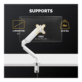 Fellowes Platinum Series 40-inch Desk Mount Monitor Arm White 8056201