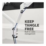 Fellowes Platinum Series 40-inch Dual Desk Monitor Arm White 8056301