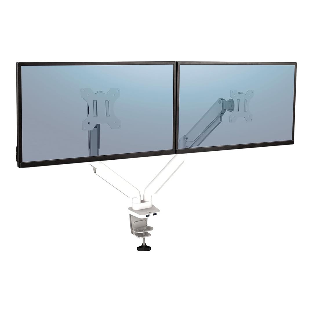 Fellowes Platinum Series 40-inch Dual Desk Monitor Arm White 8056301