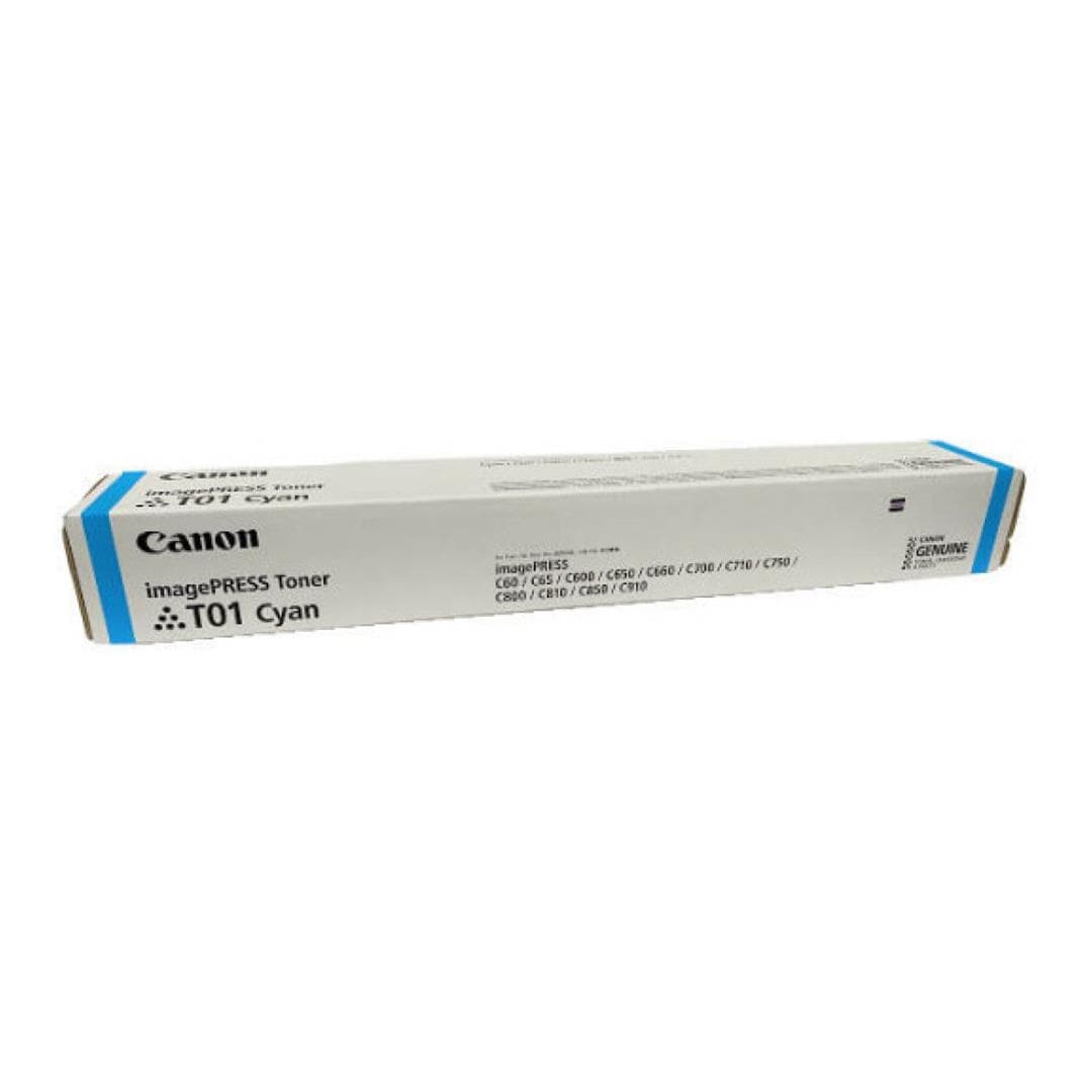 Canon T01 Cyan Toner Cartridge 38,500 Pages Original 8067B001 Single-pack