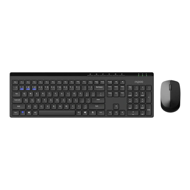 Rapoo Multi-Mode Wireless Keyboard and Mouse Combo Black 8100GT