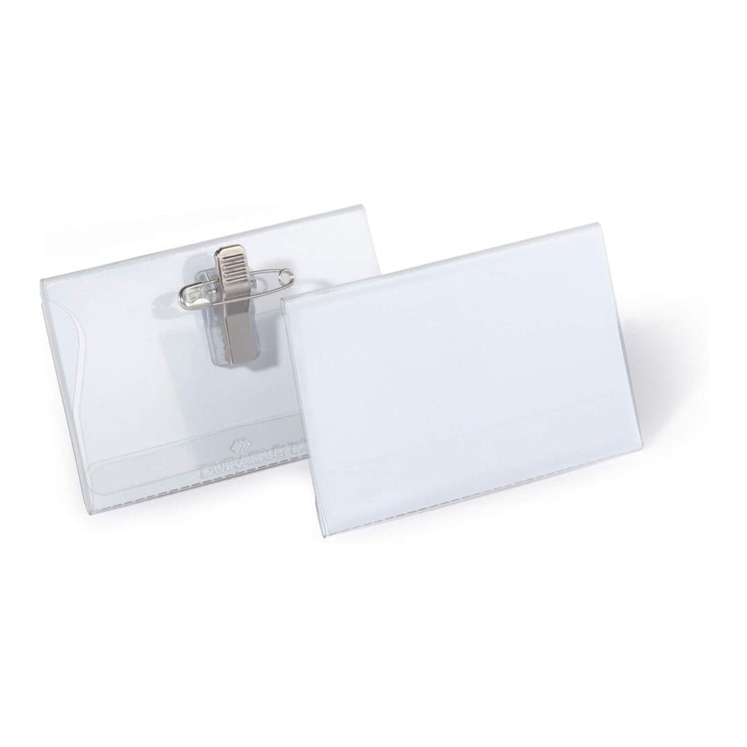 Durable Name Badge with Combo Clip 50-pack 810119