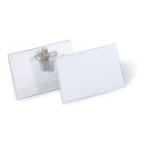 Durable Name Badge with Combo Clip 50-pack 810119