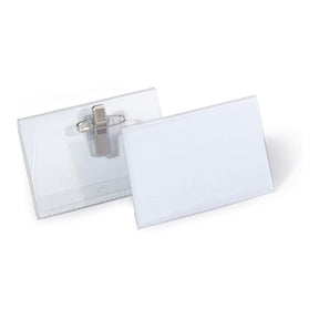 Durable Name Badge with Combo Clip 50-pack 810119