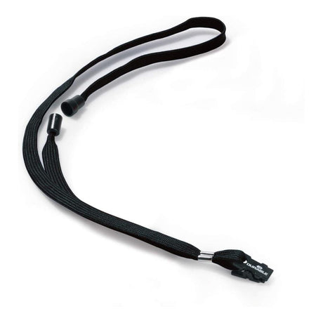 Durable Textile Lanyard 10 with Plastic Clip 10-pack Black 811901