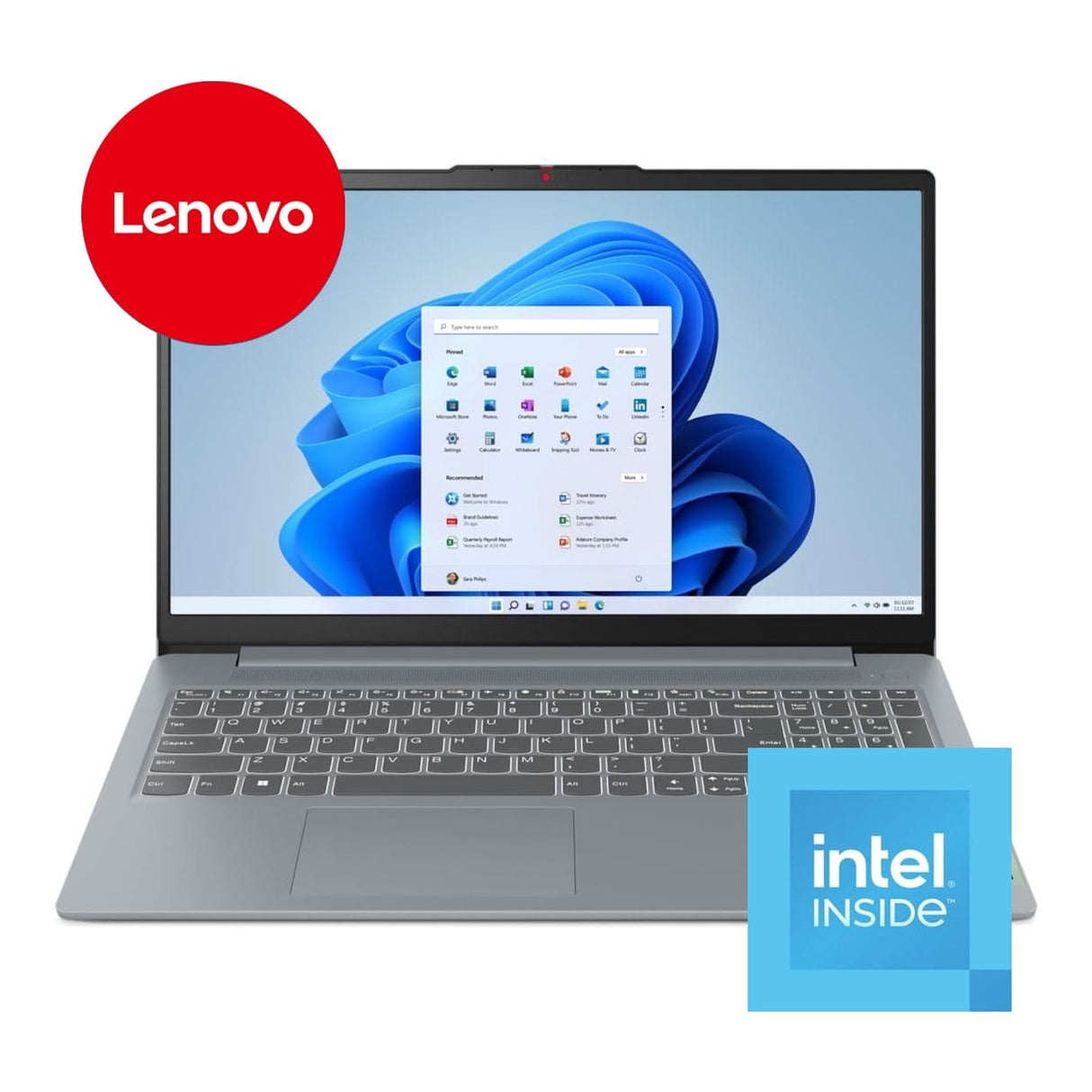Lenovo IdeaPad Slim 3 15IAN8 15.6-inch FHD Laptop - Intel N100 256GB SSD 8GB RAM Win 11 Home