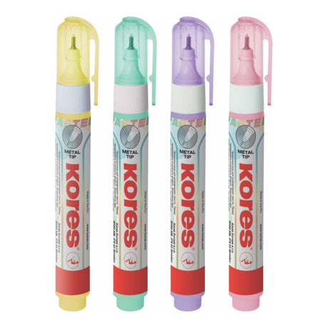 Kores Pastel Correction Pen 10m/g 12-pack 83303
