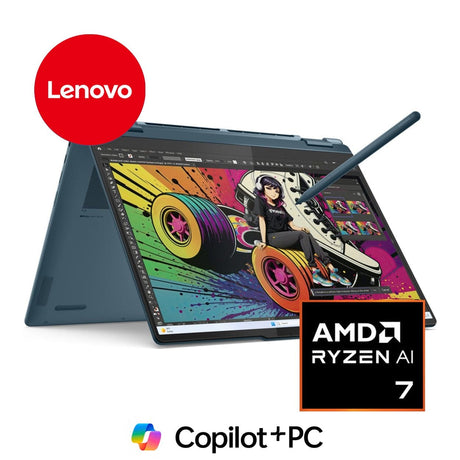 Lenovo Yoga 7 14AKP10 14-inch 2.8K AI 2-in-1 Laptop - AMD Ryzen 7 350 512GB SSD 32GB RAM Win 11 Home