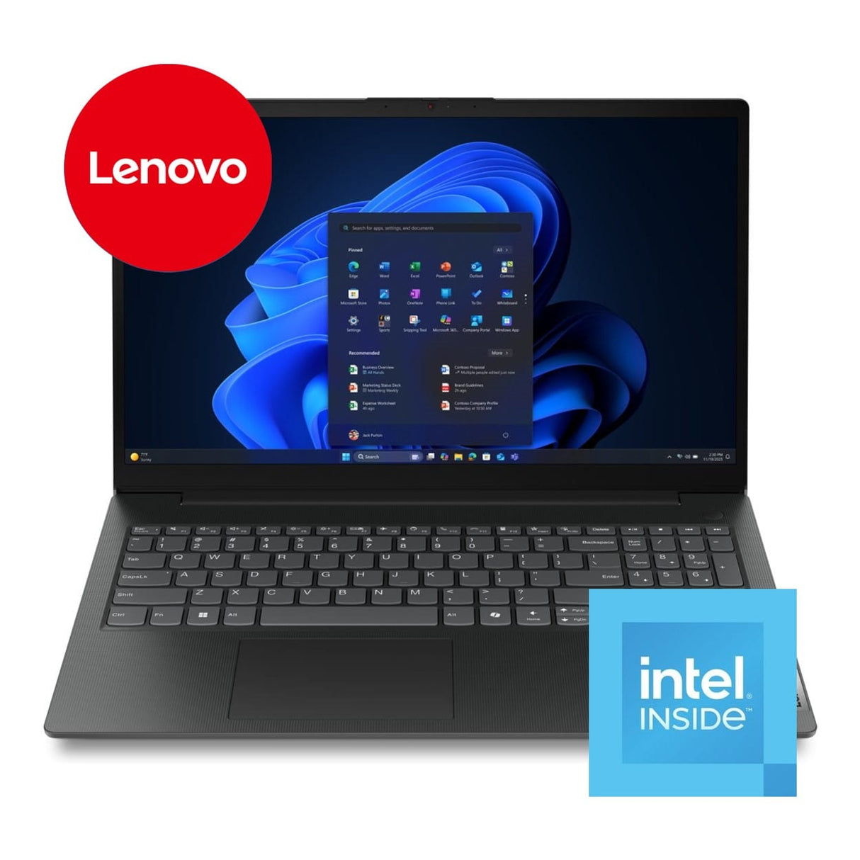 Lenovo V15 G6 ITN 15.6-inch FHD Laptop - Intel N100 256GB SSD 8GB RAM Win 11 Home